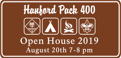 Pack 400 Open House Logo